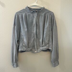 Le Lis Denim Bomber Jacket